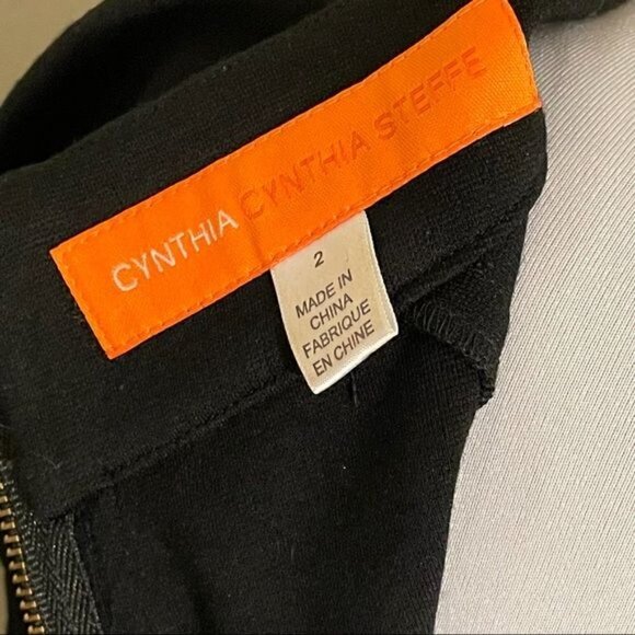 Cynthia Cynthia Steffe Mod Shift Dress Retro Black LBD Mini Sz 2 - Picture 8 of 12
